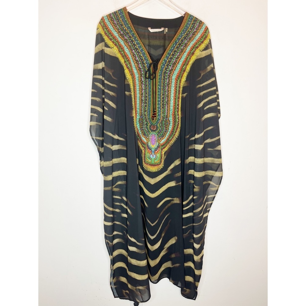 Soft Surroundings Kierra Kaftan Beaded Dress. Size S/M